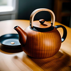 木質手工茶壺
